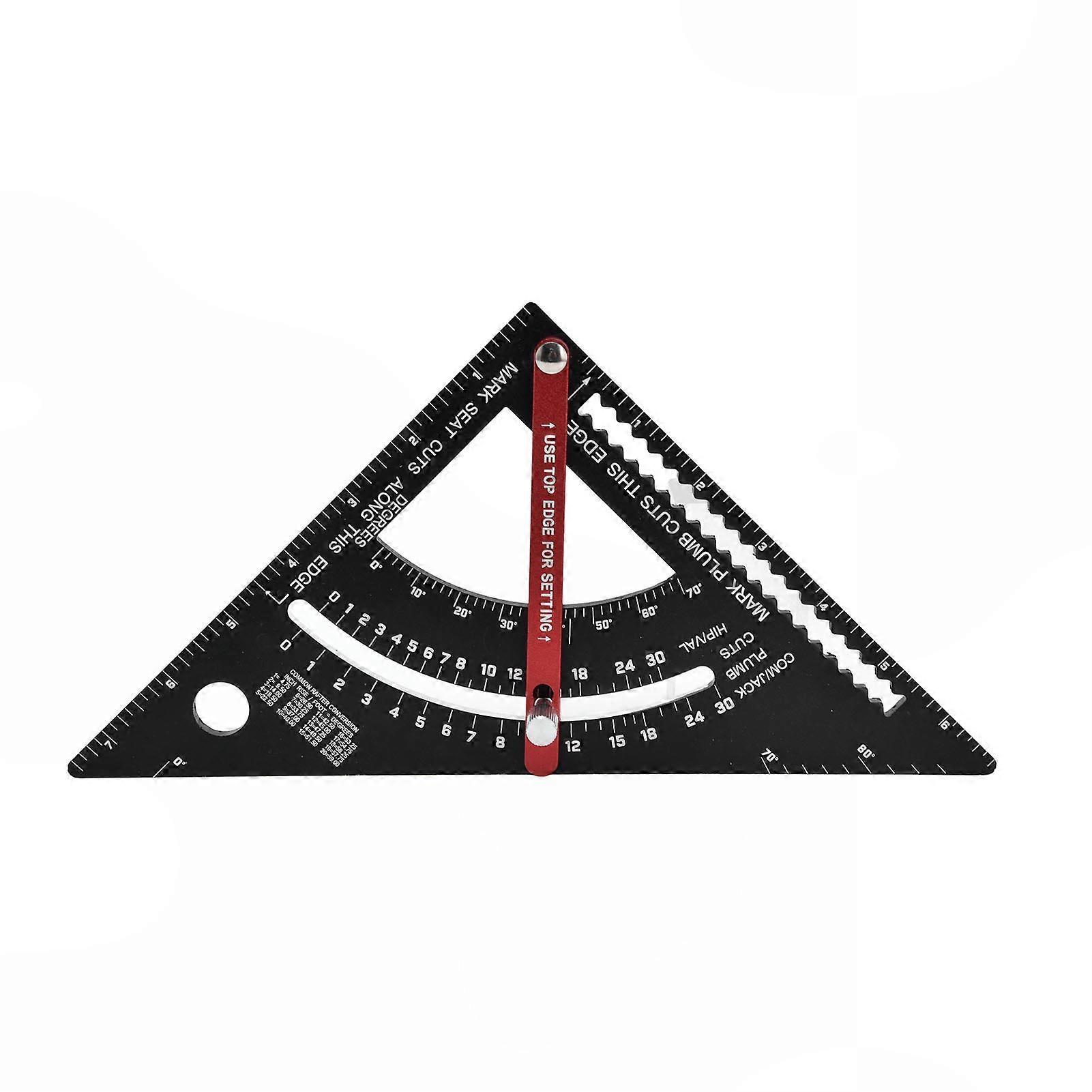 Adjustable Triangle Ruler Movable Aluminum Alloy Multifunctional Layout Tool for Woodworking