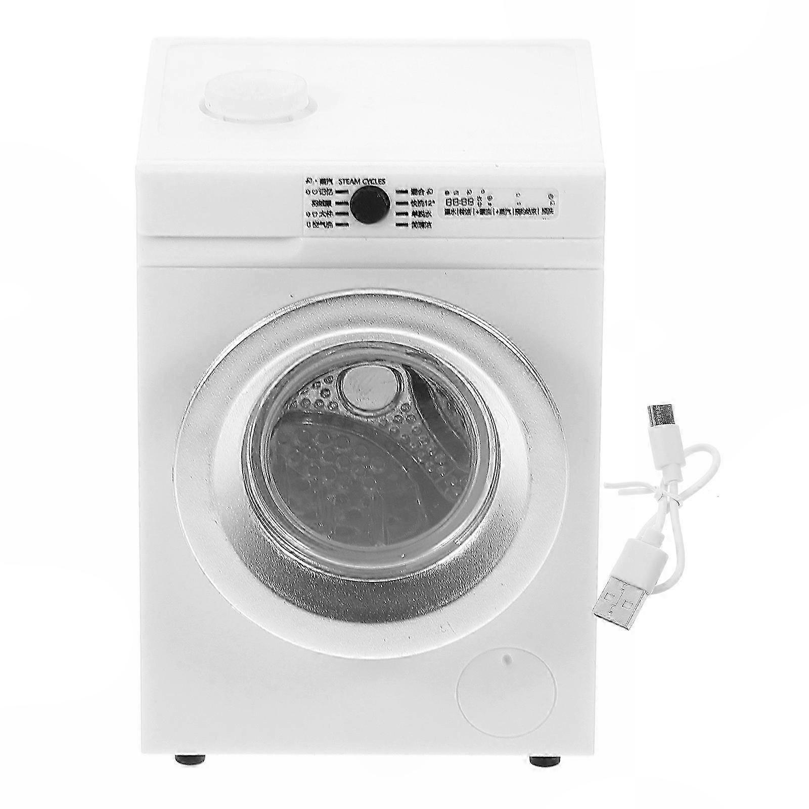 Space-Saving Tiny Washing Machine for Toy Collection - Square Shape & Compact Size - 1 Piece