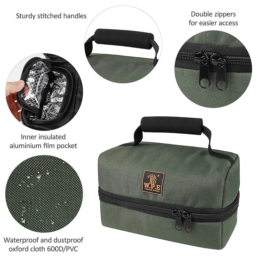 Waterproof Fishing Tackle Bag 2-layer Fishing Lure Reel