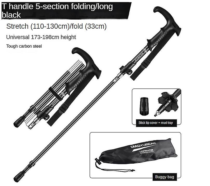Collapsible Aluminum Hiking Poles With Quick Lock System,folding,telescopic,ultralight For Hiking