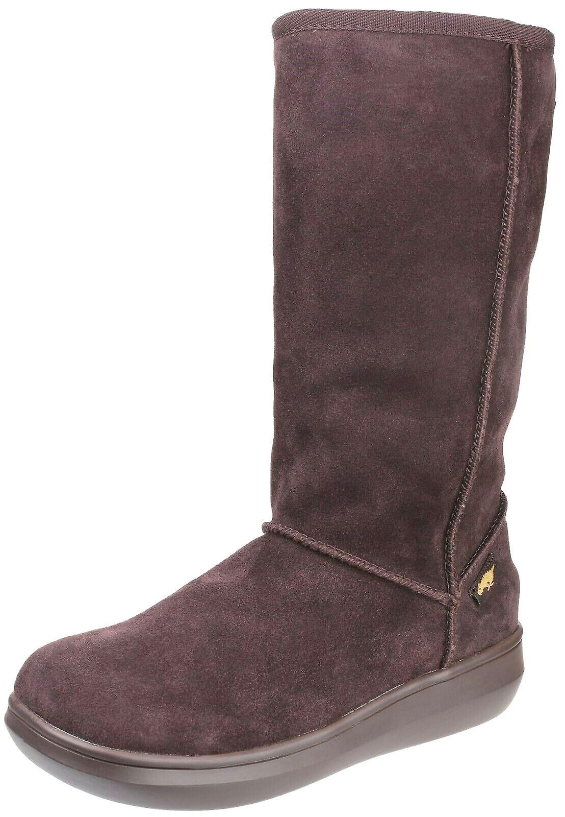 Rocket Dog Sugardaddy Chocolate Womens Suede Calf Hi Boots