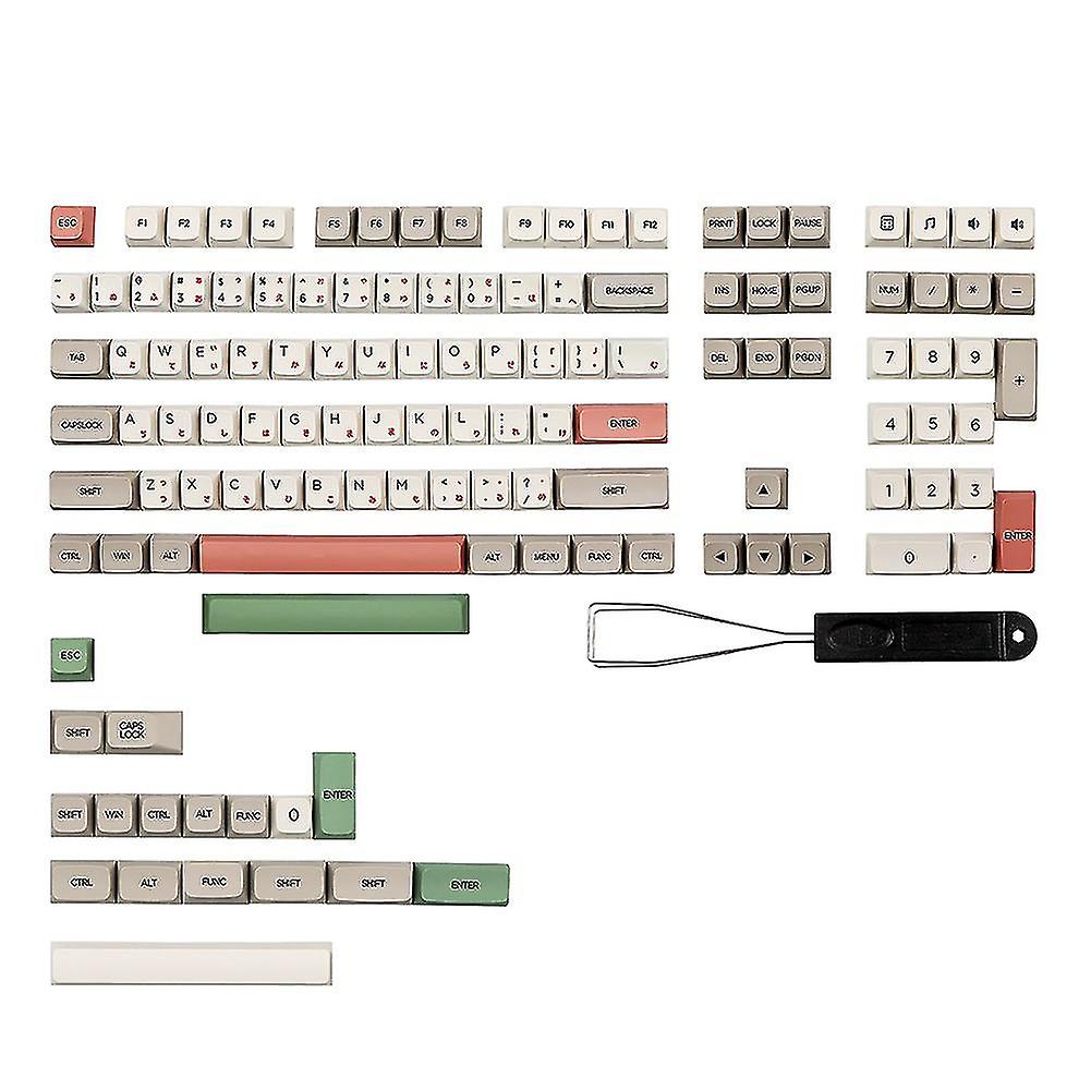 126 Keys/set 9009 Retro Xda Keycap For Mechanical Diy Pbt Dye-sub 61 60 Bakclit Keycaps, J