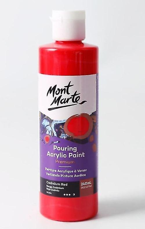 240Ml Cadmium Red Pigment Acrylic Paint Set Fluid Canvases oil Drawing Art