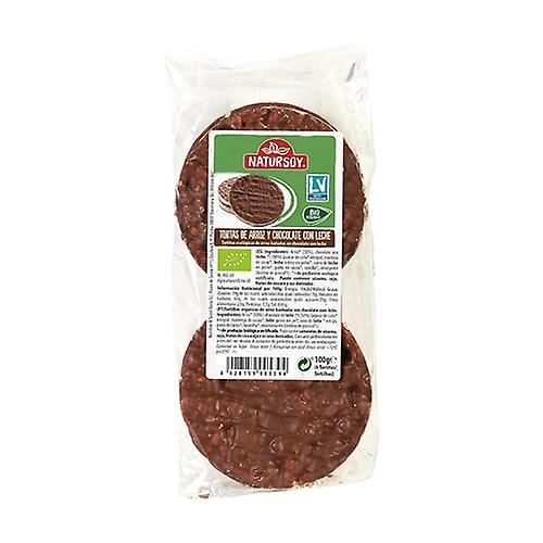 Organic chocolate rice cakes 100 g