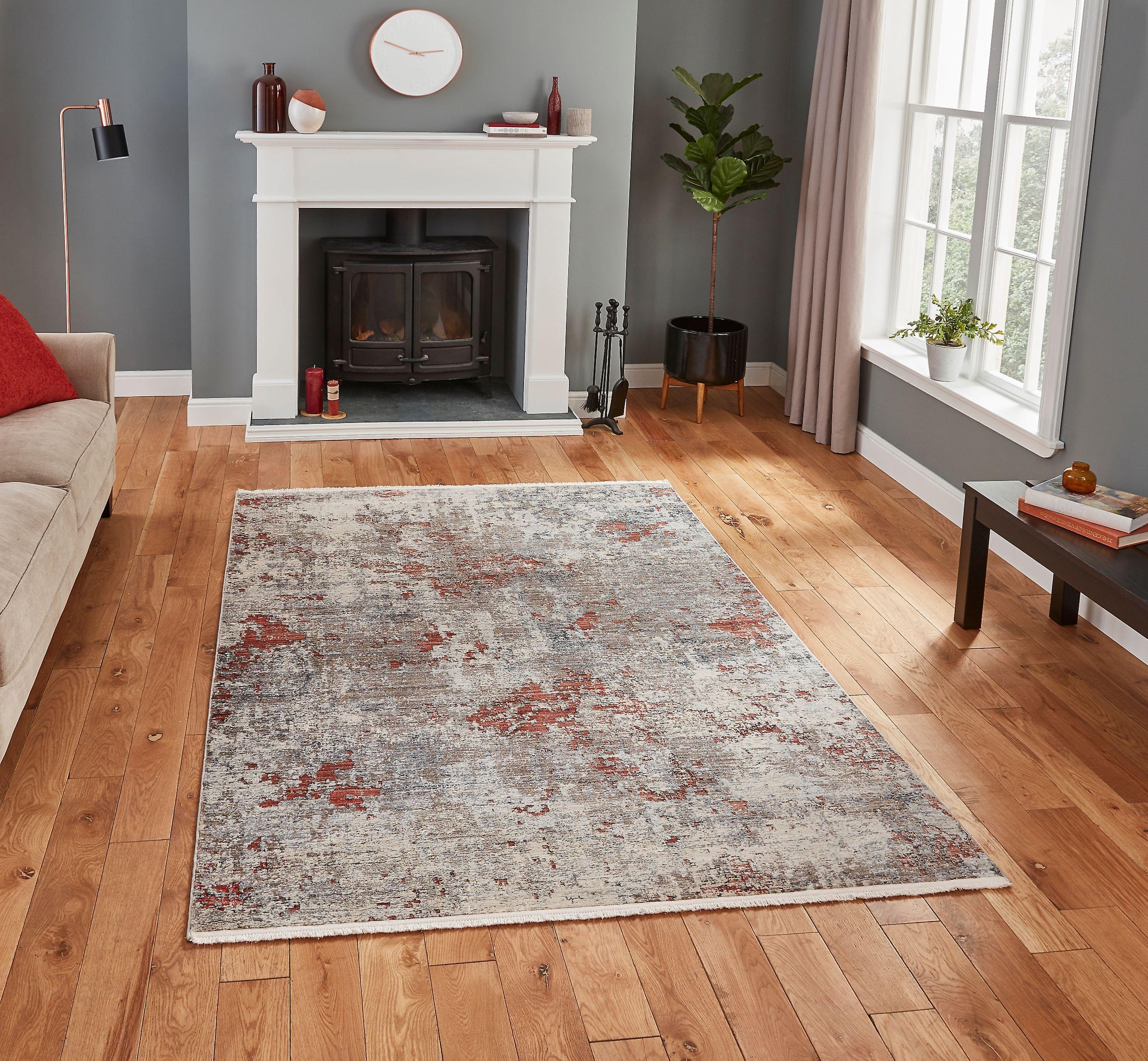 Athena Think 18597 Grey Terra Rectangle Rugs Traditional Rugs | Fruugo UK