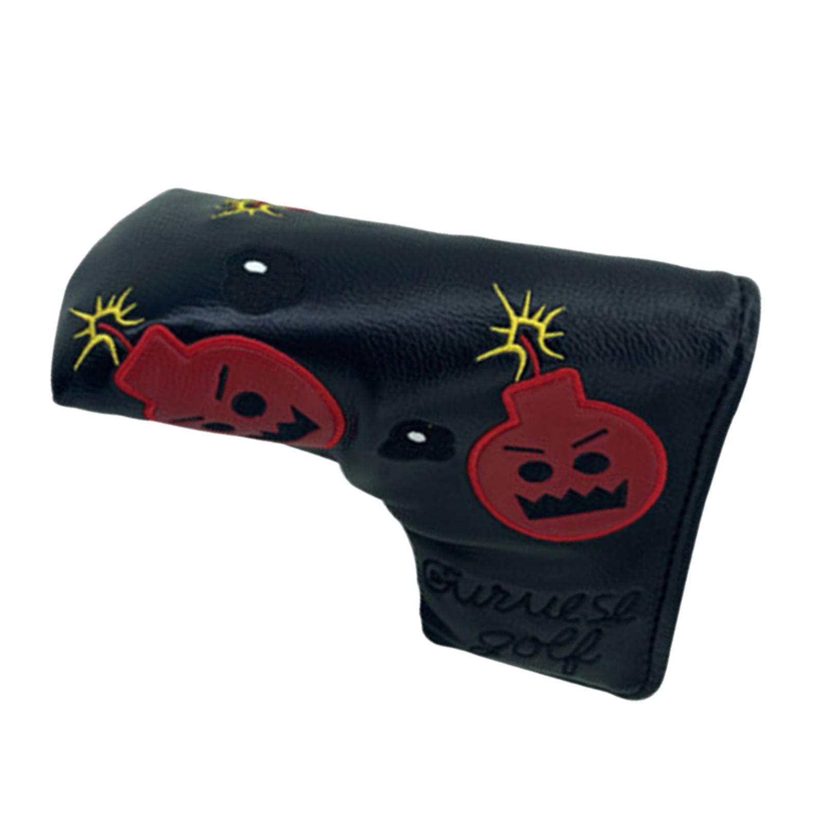 גולף פוטר כיסוי ראש צווארון ארוך עור PU עמיד בפני שריטות כיסוי ראש מועדון גולף שחור