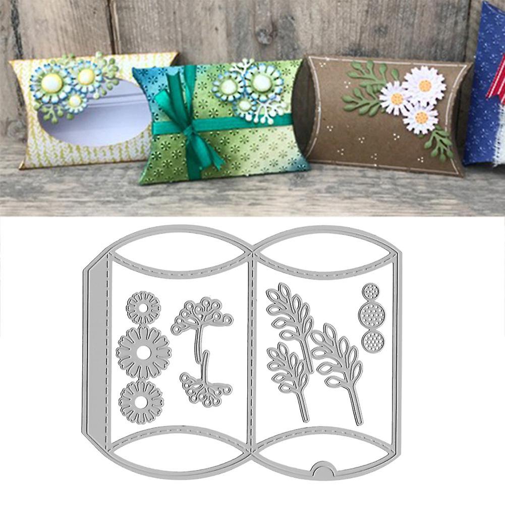 ZHOUBA Pillow Box Cutting Dies DIY Scrapbook Emboss Paper Cards Making Decoration Mold