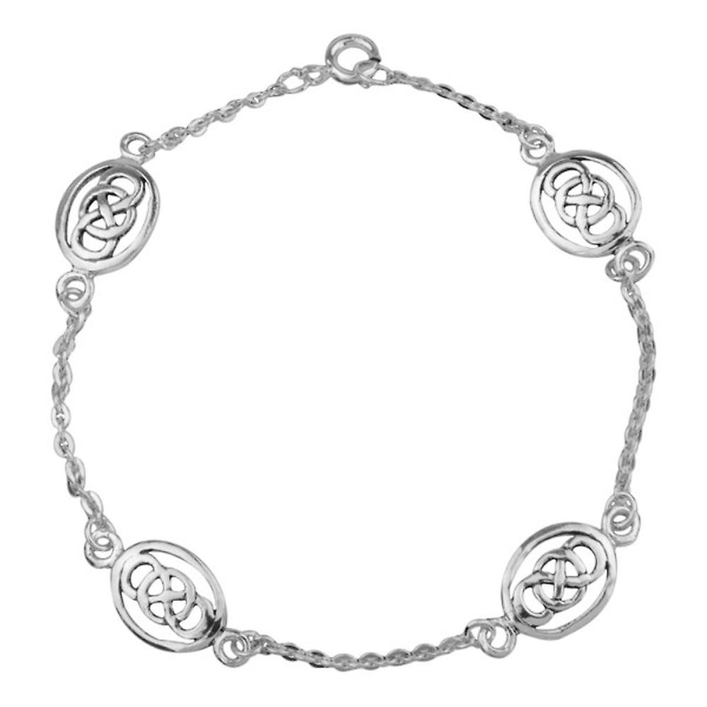 Celtic Eternity Interlaced Knotwork Oval Shape Bracelet