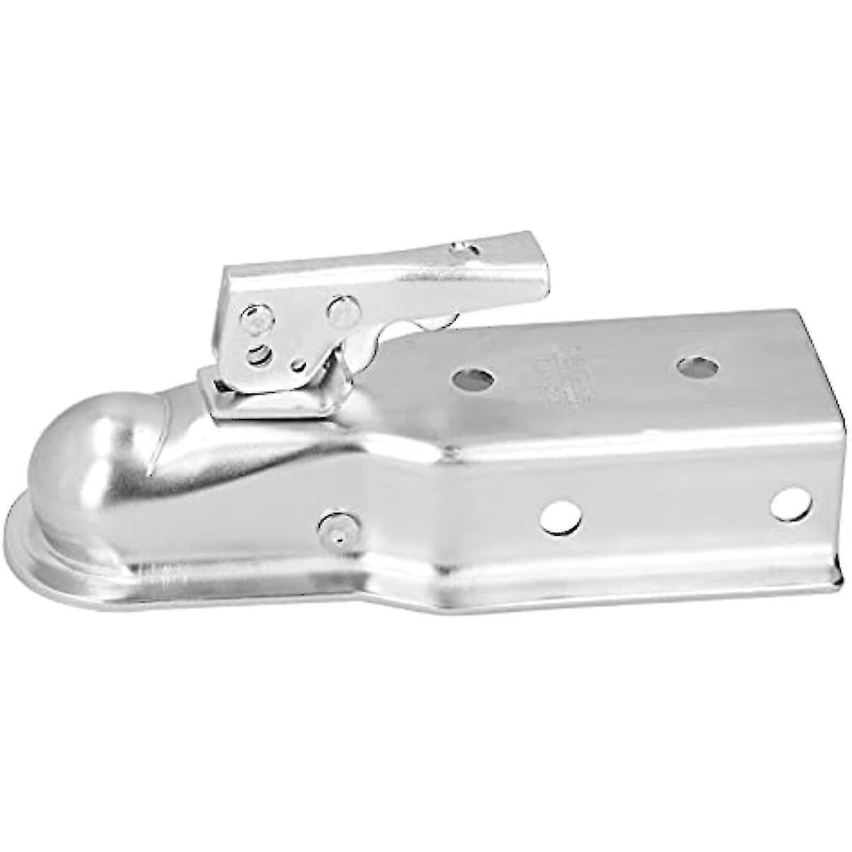Hitch Ball Channel 3500 Lbs. Weight Capacity Adjustable Nut Hitch Ball Coupler Corrosion Resistant For 2" Diameter Trailer Ball For