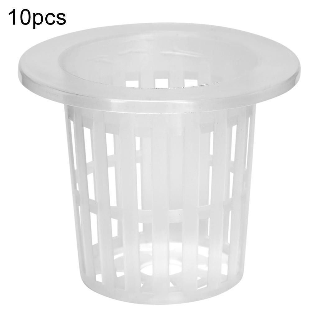 10 Pcs Breathable Plastic Hydroponic Baskets for Garden Balcony Planting