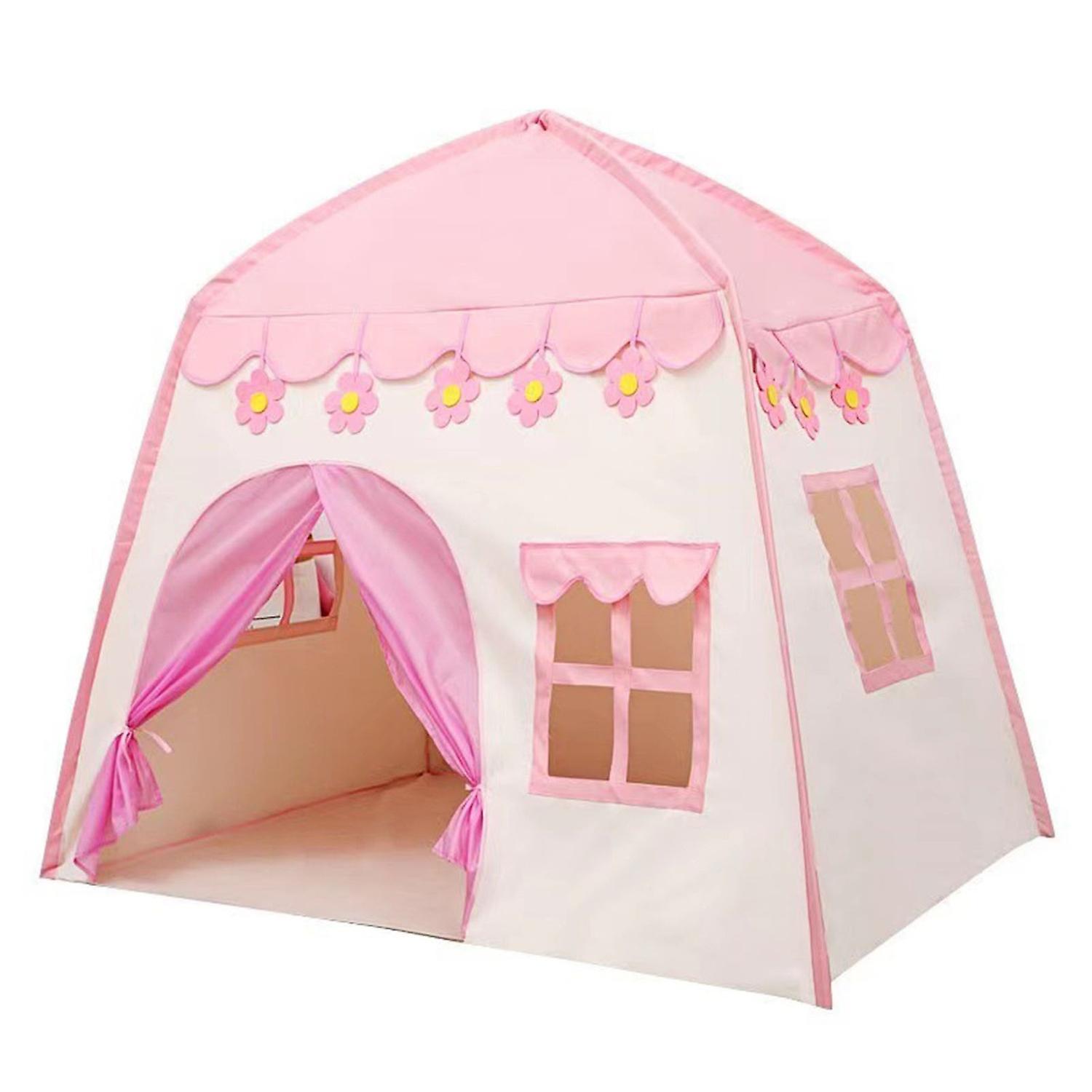 Kids Play Tent Princess Castle Play Tent Oxford Fabric Large Fairy Playhouse with Carry Bag for Boys