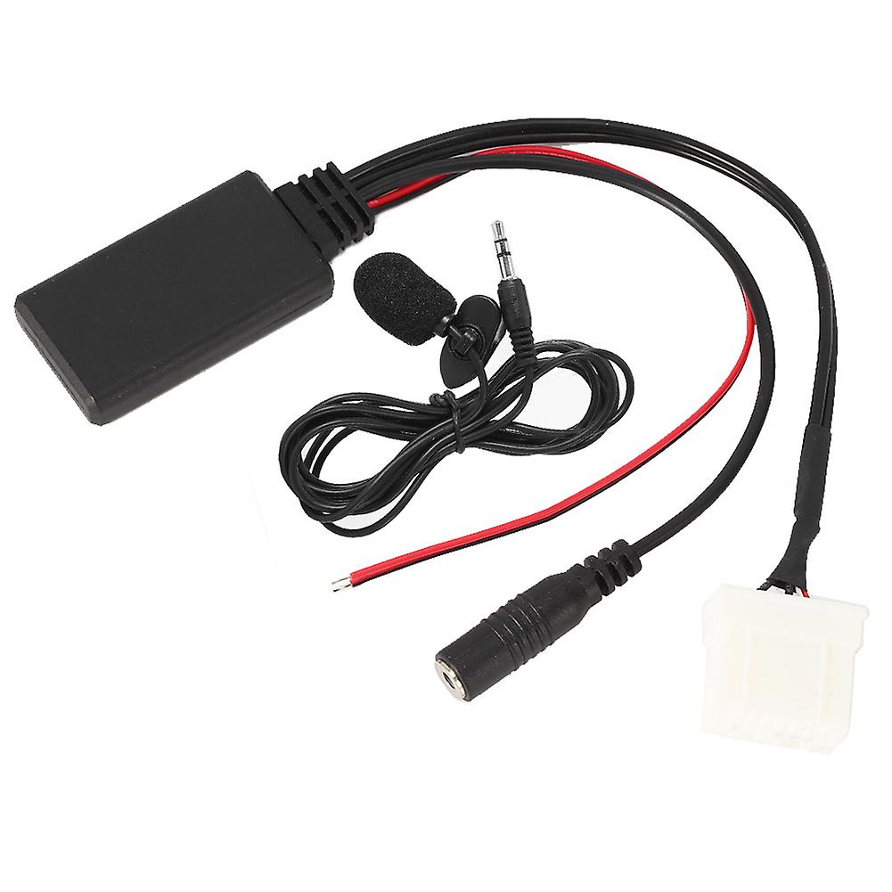 Bluetooth 5.0 AUXin Cable Adapter with Microphone for Mazda 2 3 5 6 RX8 Car Audio System Compatible