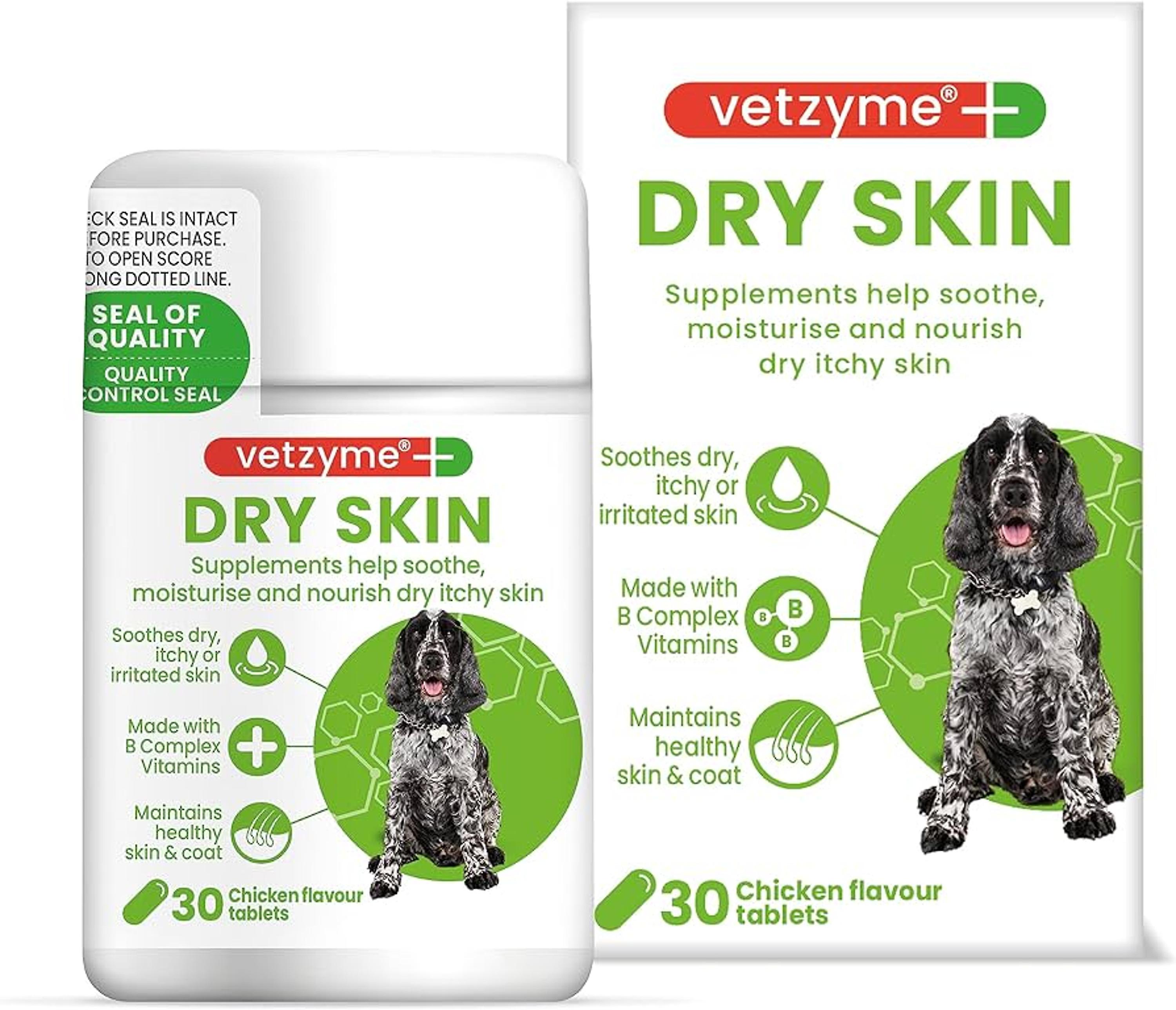 Vetzyme 狗干性皮肤片(30 片)