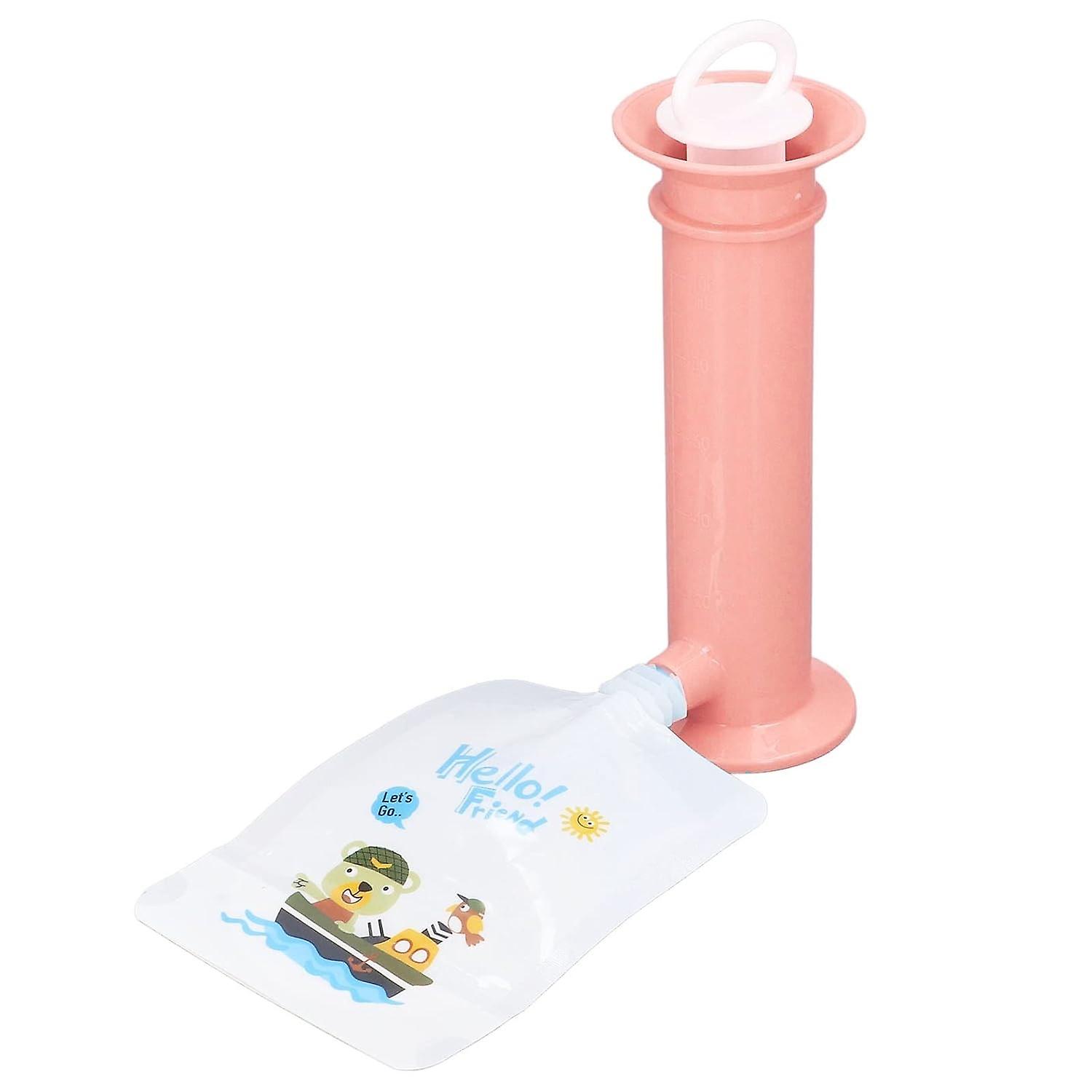 7pcs σετ Baby Food Pouch Maker επαναχρησιμοποιήσιμο καθαρό χρώμα Pouches νήπιο φρούτων συμπίεση Puree πληρωτικό για Ki