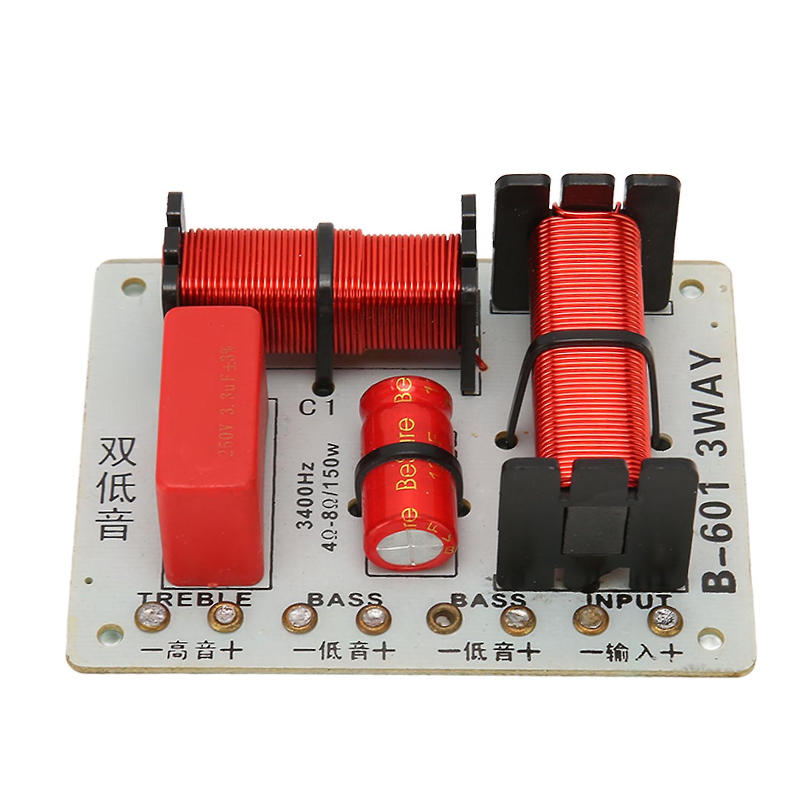 Professional 3-Way Crossover Filter PCB Treble Bass Frequency Divider for 150W KTV Speakers