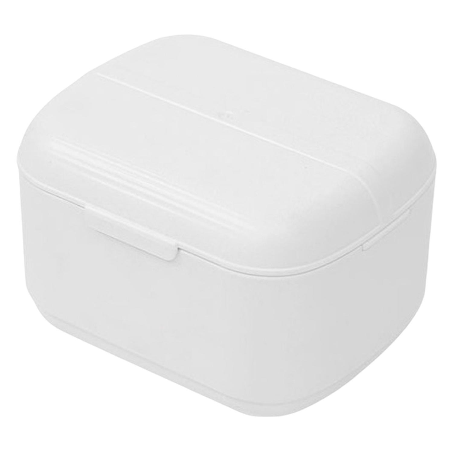 Orthodontics Storage Box Buckle Lid Hollow Out Double Layer Orthodontic Retainer Case Cleaning with