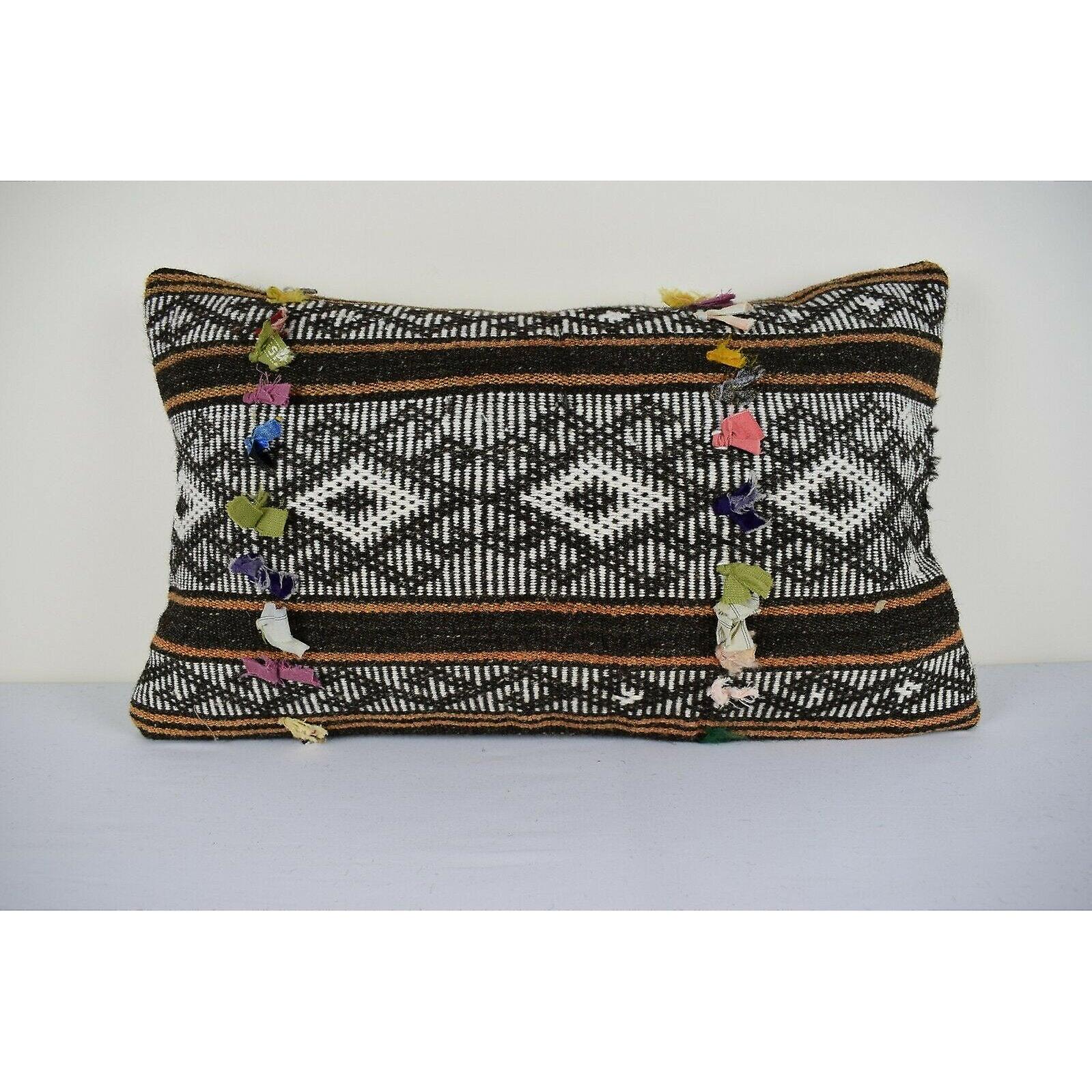 沙发 Kilim 腰枕套 - 手工编织 Kelim 坐垫