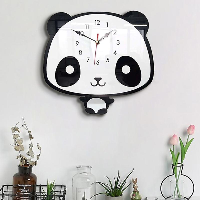Panda Swing Acrylic Wall Clock