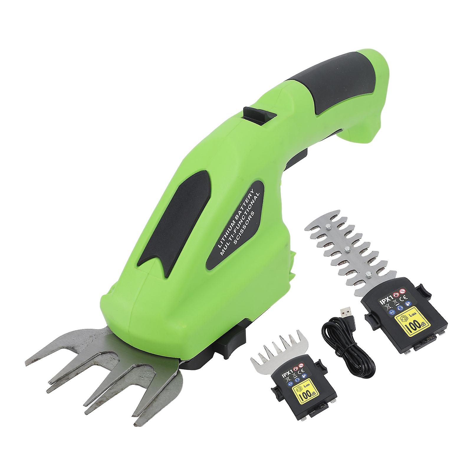 Electric Grass Shear Hedge Trimmer 2000MAH Rechargeable Lithium Ion Battery Grass Cutter Hedge Trimming Machine 3.6V