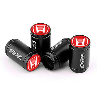 SUJI Suitable for Honda Accord Crown Road Lingpai Binzhi Civic Car Tire Valve Cap Valve Core Protection Cover (Honda Red Label [Black] Pack of 8)
