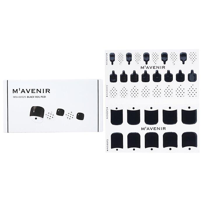 Mavenir Nail Sticker - # Black Veil Pedi 36pcs