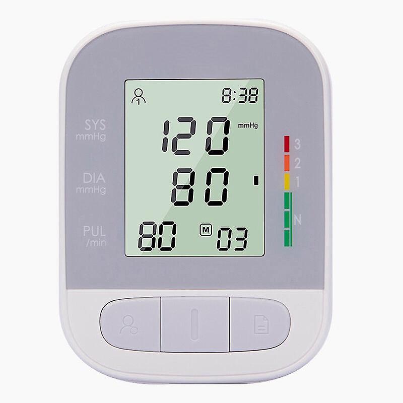 Portable Digital Blood Pressure Monitor With Lcd Display, One-touch Operation, And Dual Memory Storage