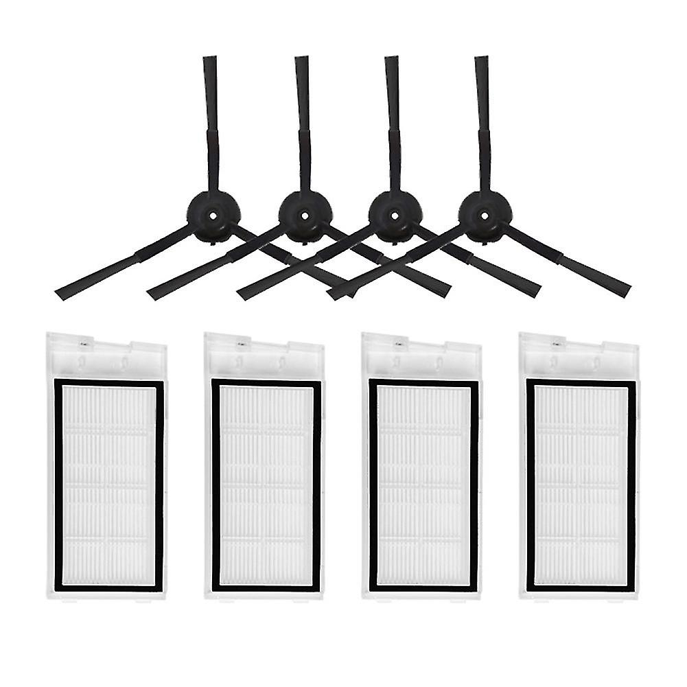 8pcs For Roidmi Sweeping Eve Plus Side Brush Hepa Cleaning Cloth Set
