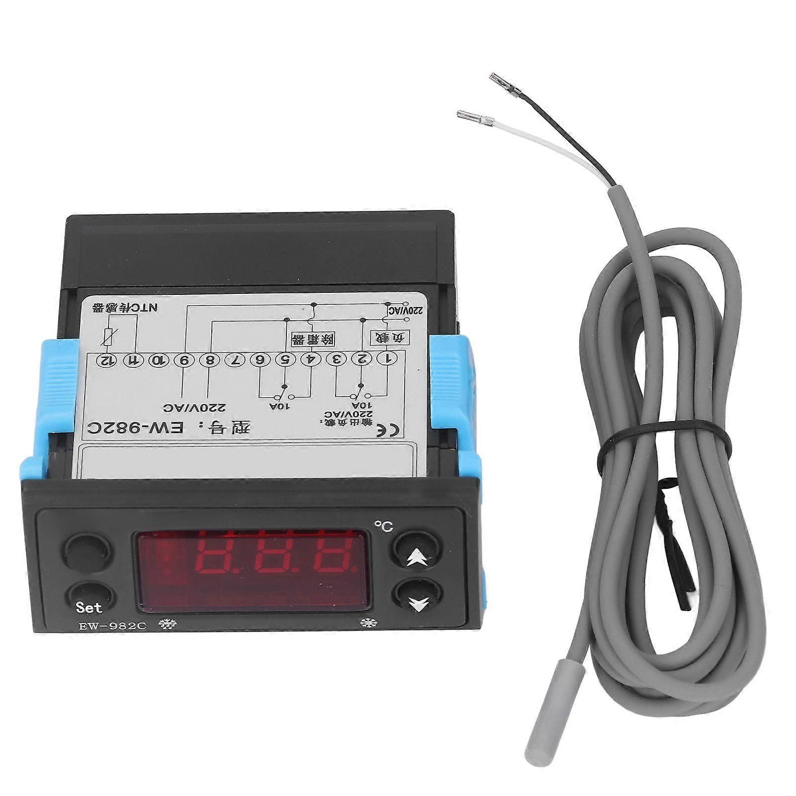 Temperature Controller Defrosting Cooling Thermostat Digital Display Ac 220v For Cooler