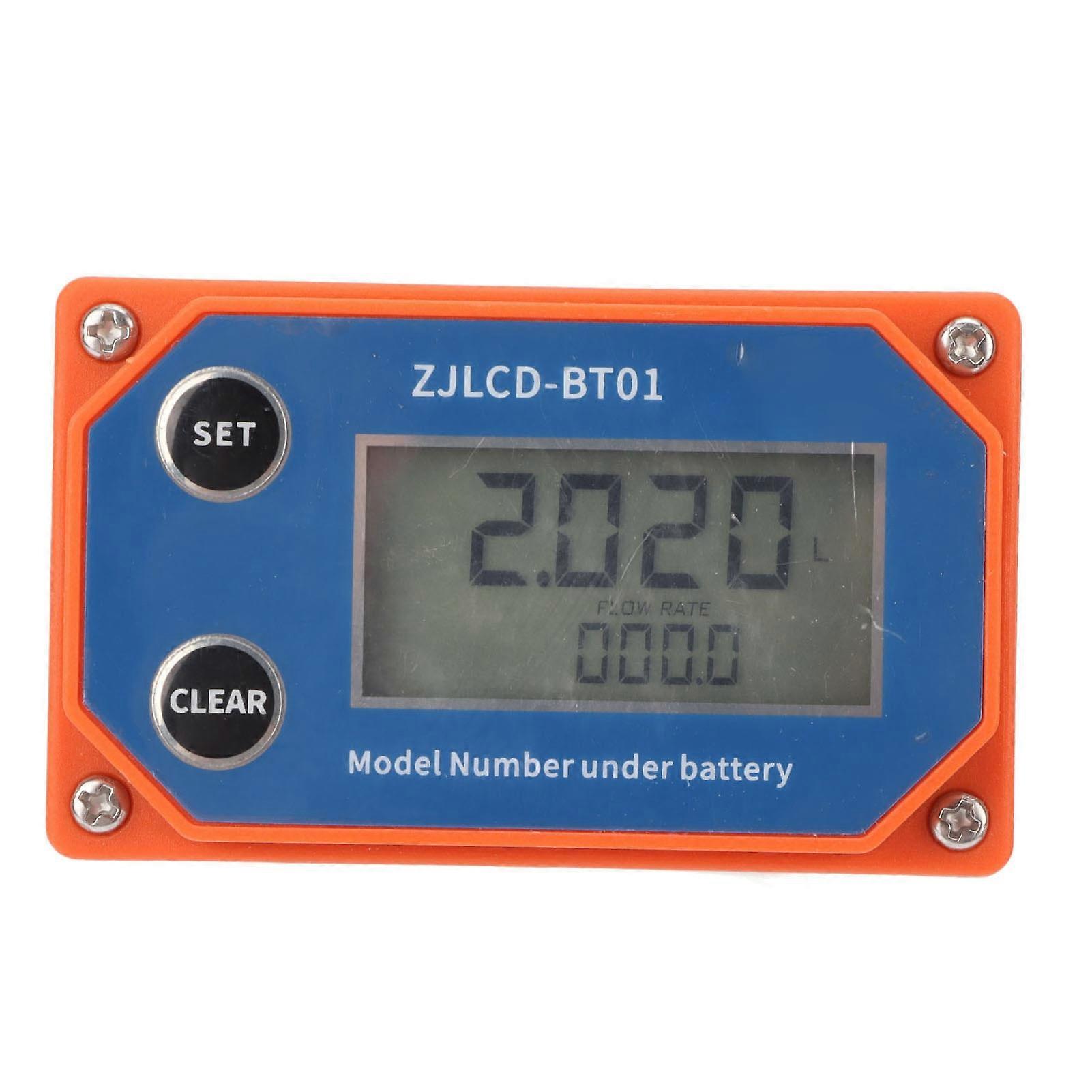 For Water Flowmeter Digital Display Flow Sensor Stainless Steel Acid Alkali Resistance Flow Meter for Farmland Irrigation