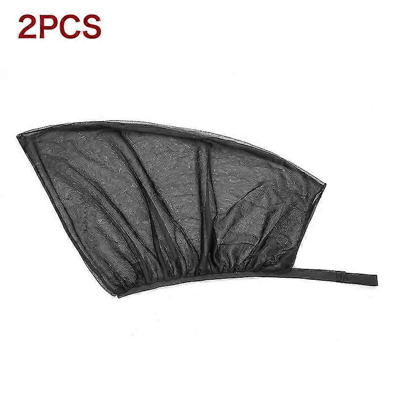 Exquisite 2pcs Universal Car Side Window Sunshade Set Front Window Anti Mosquito Sun Shade Screen Double Anti-uv Protection