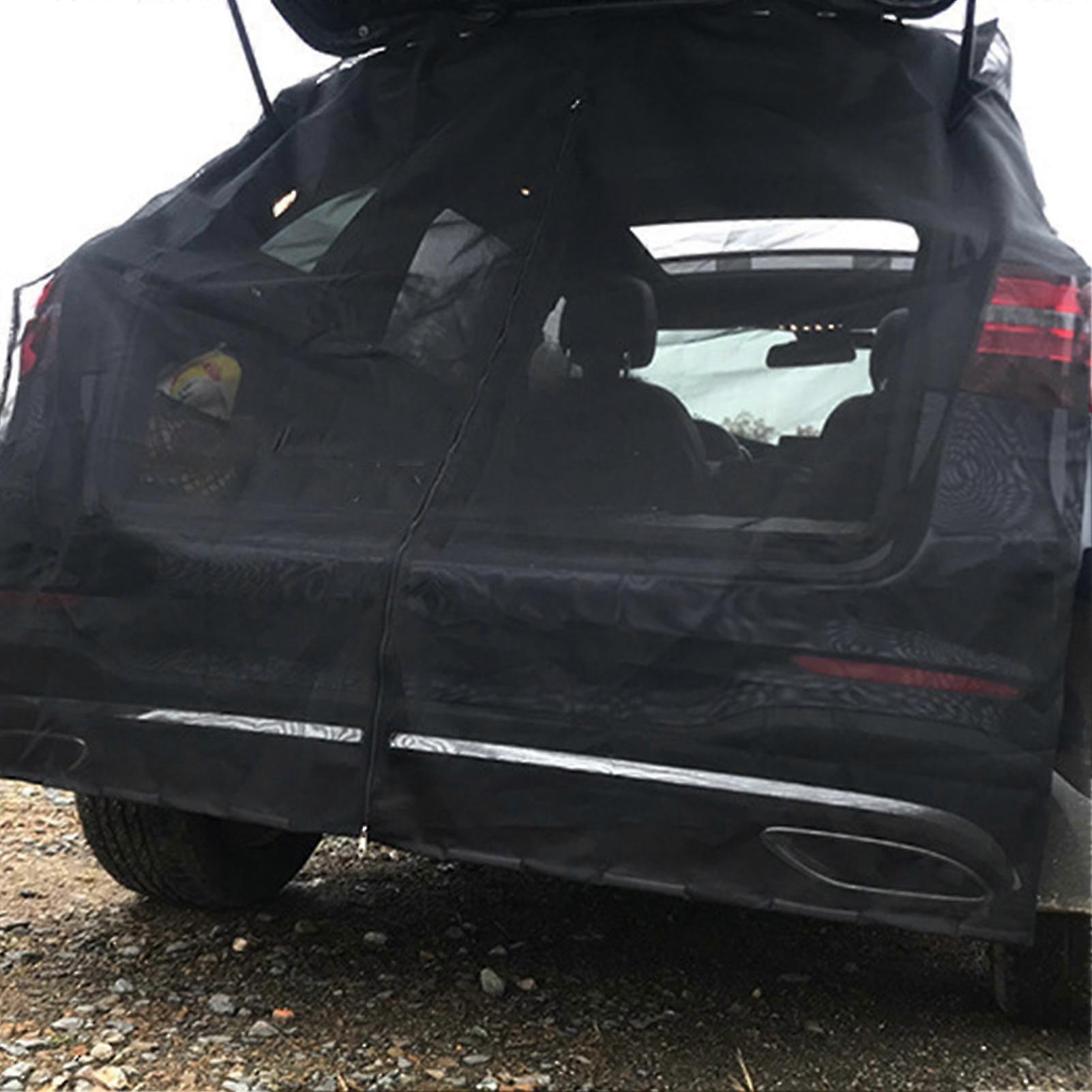 Exquisite Car Tailgate Mosquito Net Car Camping Sunshade Screen Magnetic Mount Anti-flying Net Trunk Ventilation Mesh For Suv Mpv