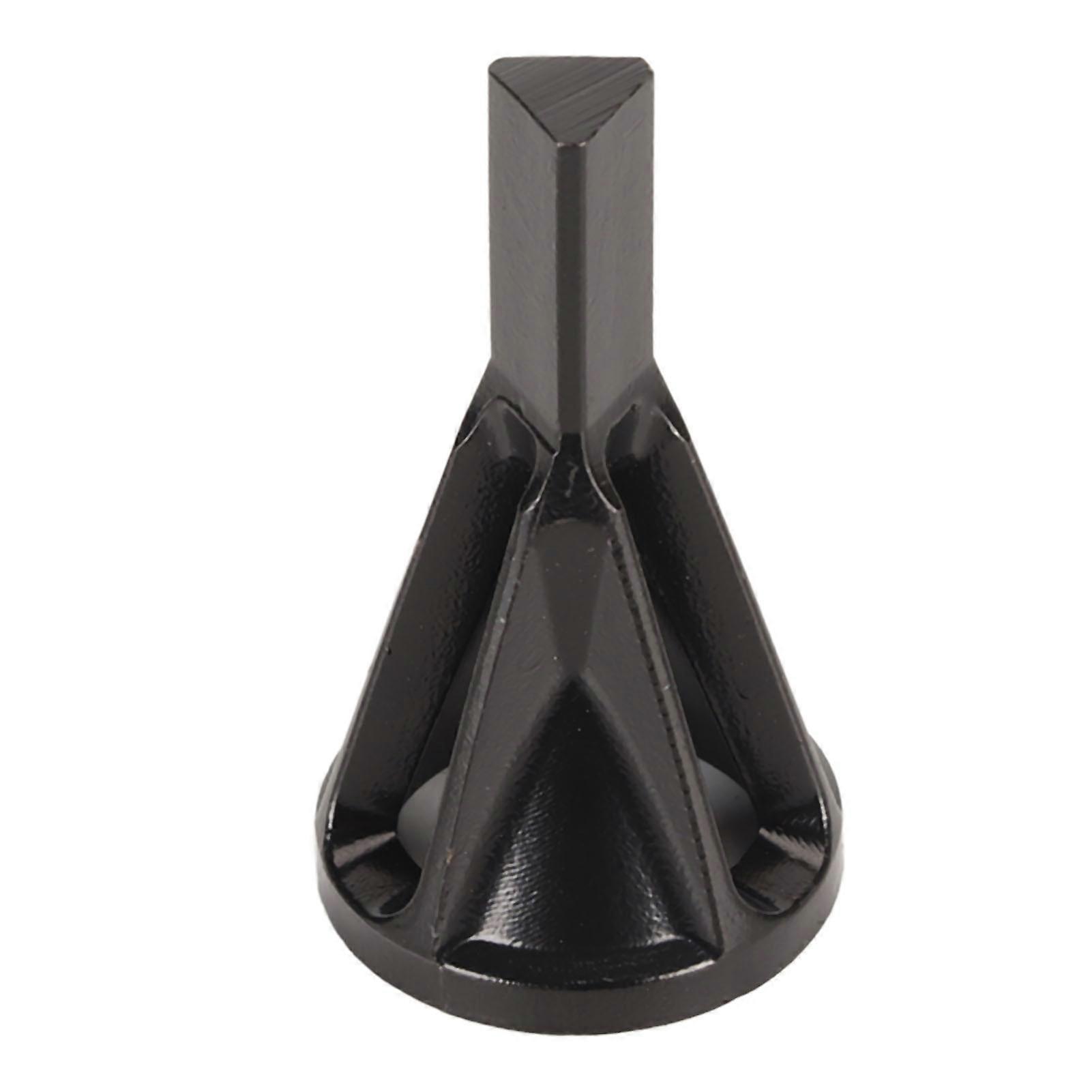 2pcs Deburring External Chamfering Tool High Speed Stainless Steel Triangular Shank Burr Removal External Chamfer Black