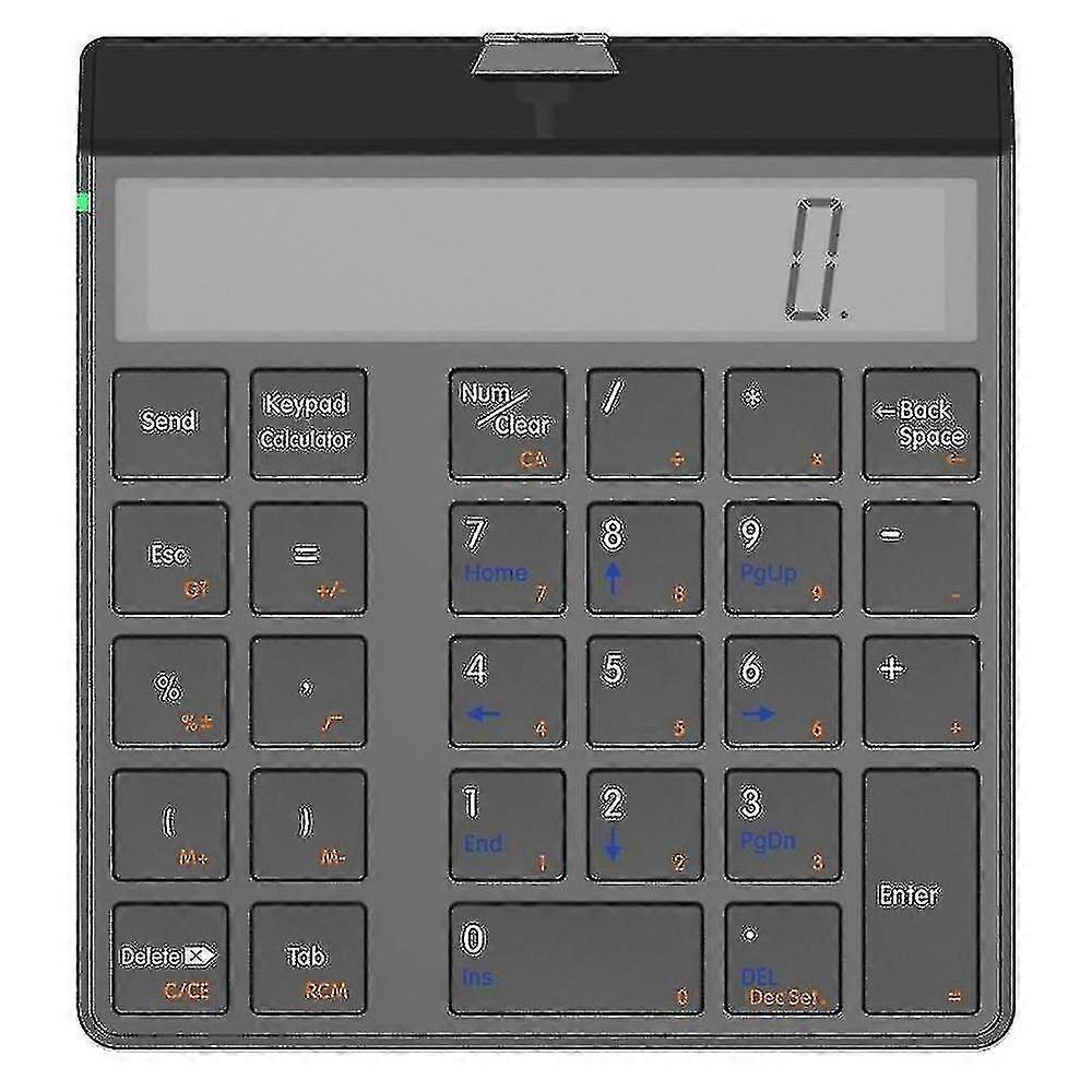 Numeriek toetsenbord 4.0 Bluetooth-toetsenbord met display rekenmachine functie 2 in 1 numeriek toetsenblok en calcu