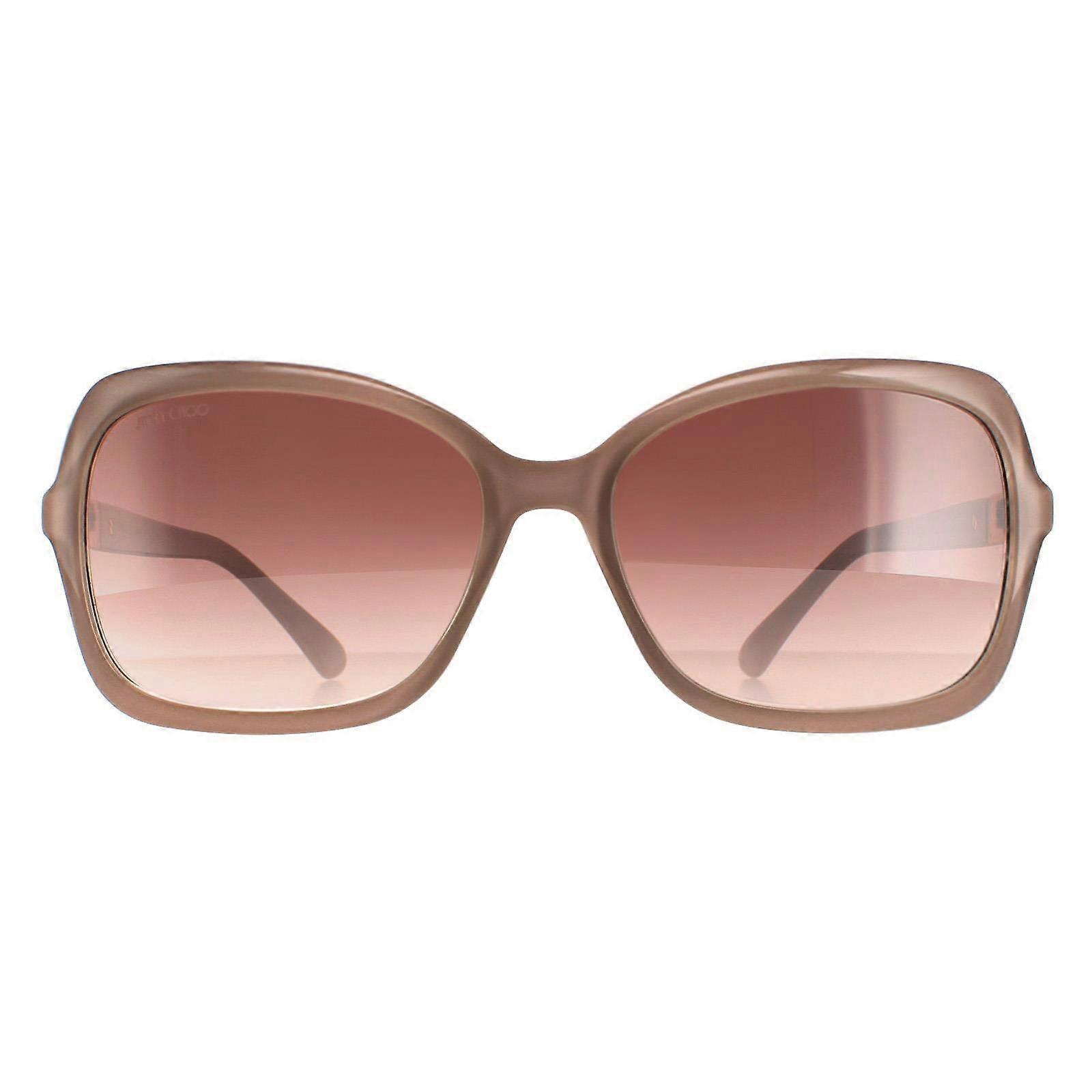 Jimmy Choo solbriller BETT/S FWM NQ Nøgen brun sølv spejl