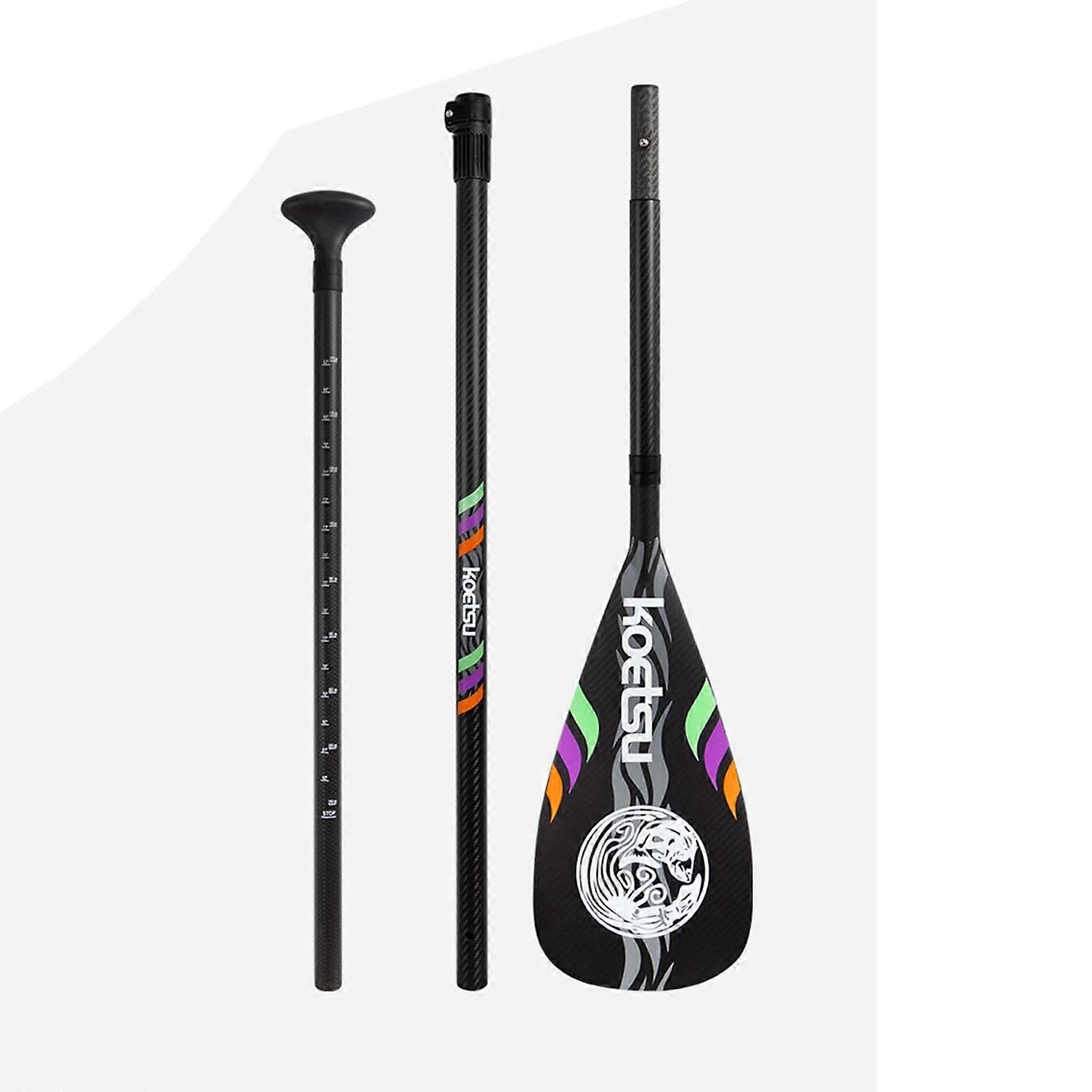 Paddel Boot Ruder für den Außenbereich Gerippte Klinge Boot Paddleboard Wassersport Schwarz