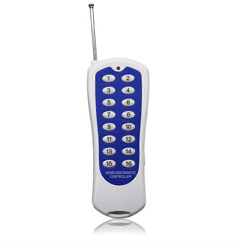 DC 12V 24V 16 Channels 16CH RF Wireless Remote Control Switch Remote Control System Receiver Transmitter 16CH Relay 433 MHz