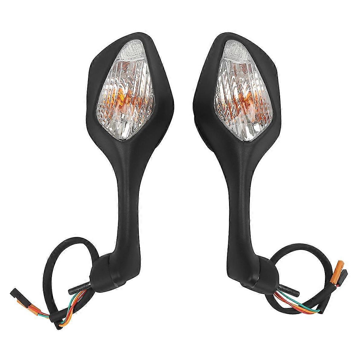 Motorcycle Rearview LED Turn Signal Side Mirrors Black for CBR1000RR 2010-2012 VFR1200 2008-2013