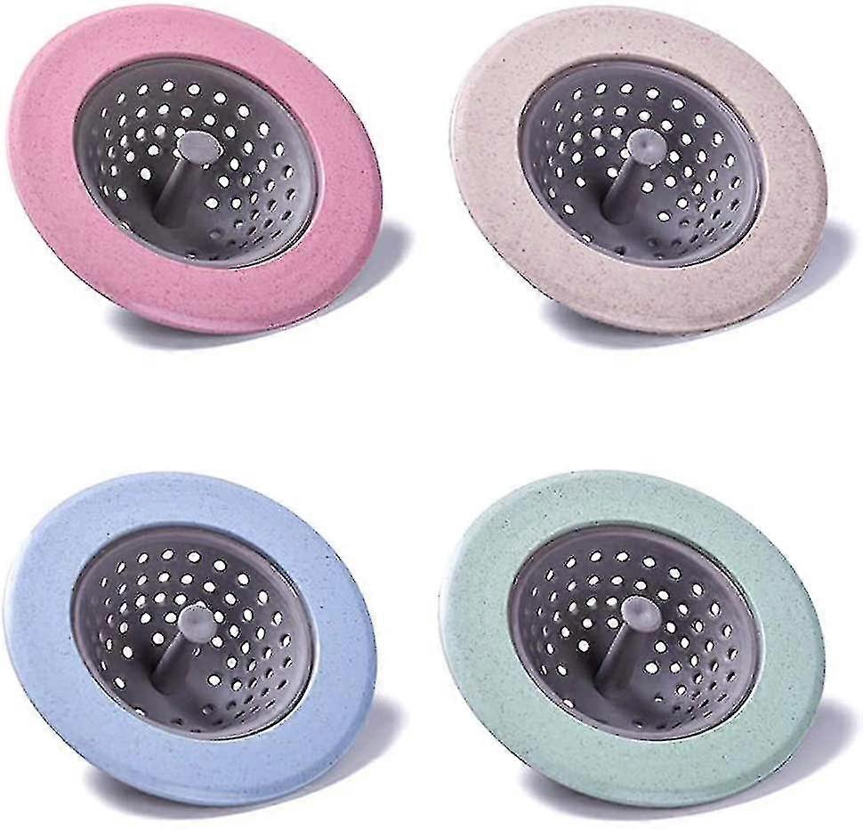 Zk-4 Pcs Kitchen Drain Filter, Kitchen Sink Garbage Disposal Filter, Sink Anti-Blocking Filter