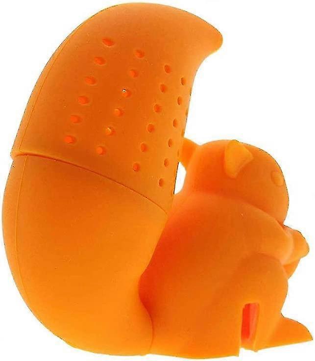 Squirrel Tea Infuser Loose Tea Infuser Silicone Tea Infuser Kettle Orange Cup