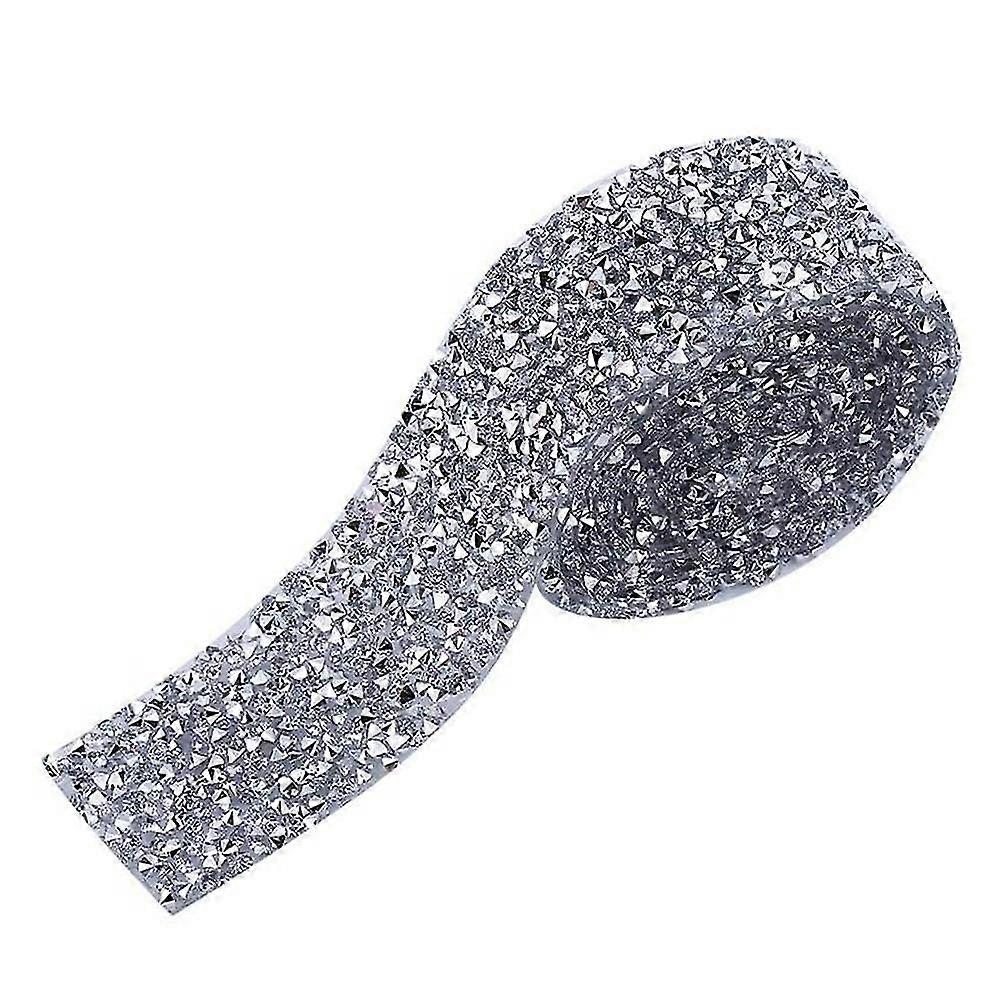 DIY Diamond Chain with Adhesive Backing Mesh Diamond Patch Rhinestone Ribbon Wedding Dress Belt 1 S