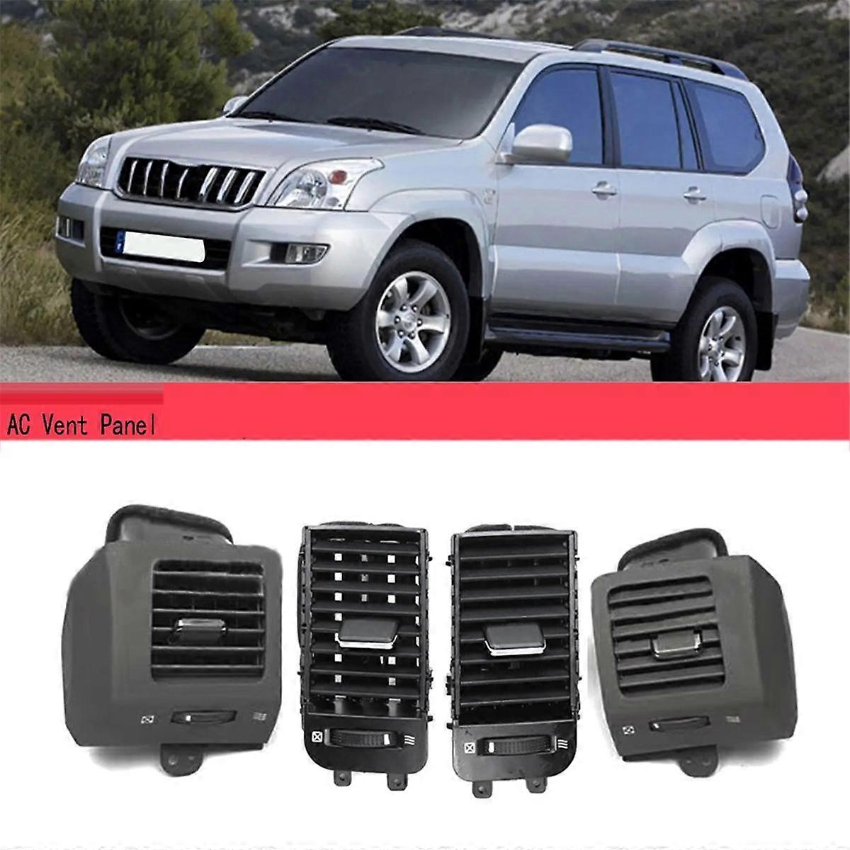 ランドクルーザープラド LC120 GX470 2003-2009 ブラウン 4個入り 車用ダッシュボードエアコン吹き出し口