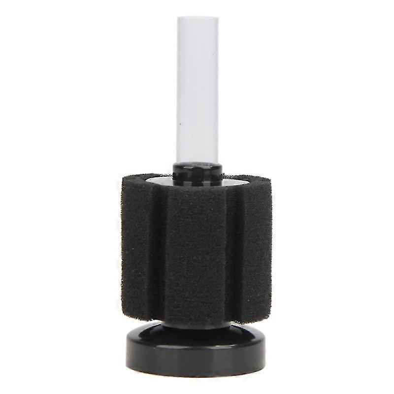 2pcs Aquarium Fish Tank Betta Filter Sponge Biochemical Water Corner Filter (Black)