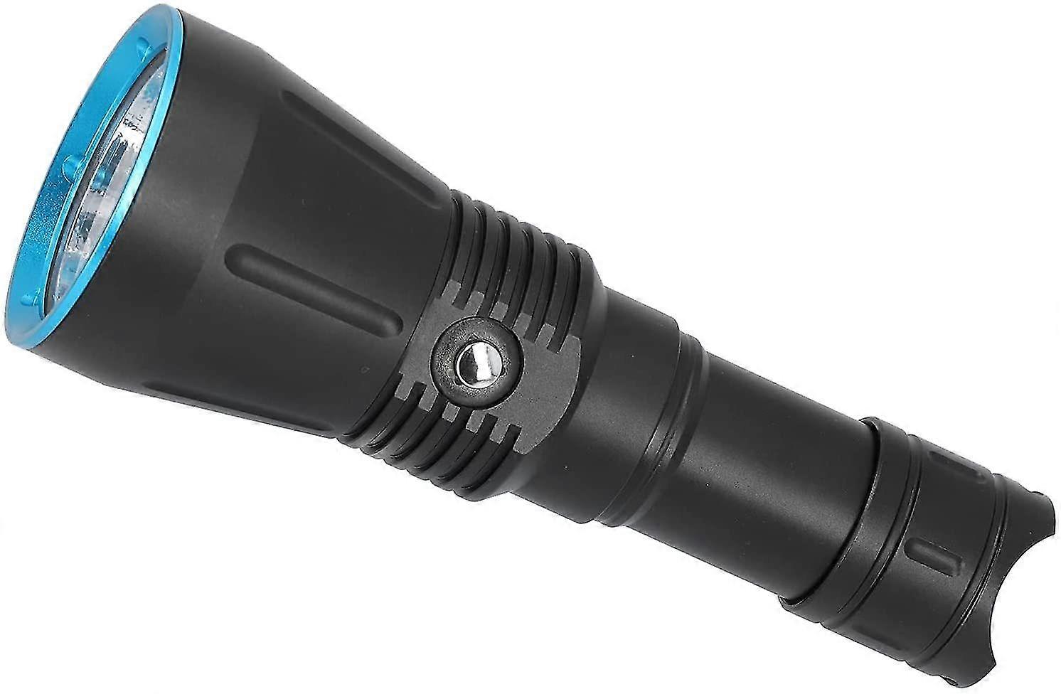 Diving Torch, Multi-Function Receiving Point Wide Use 1000lm High Brightness Durable And Durable For DivingBlack