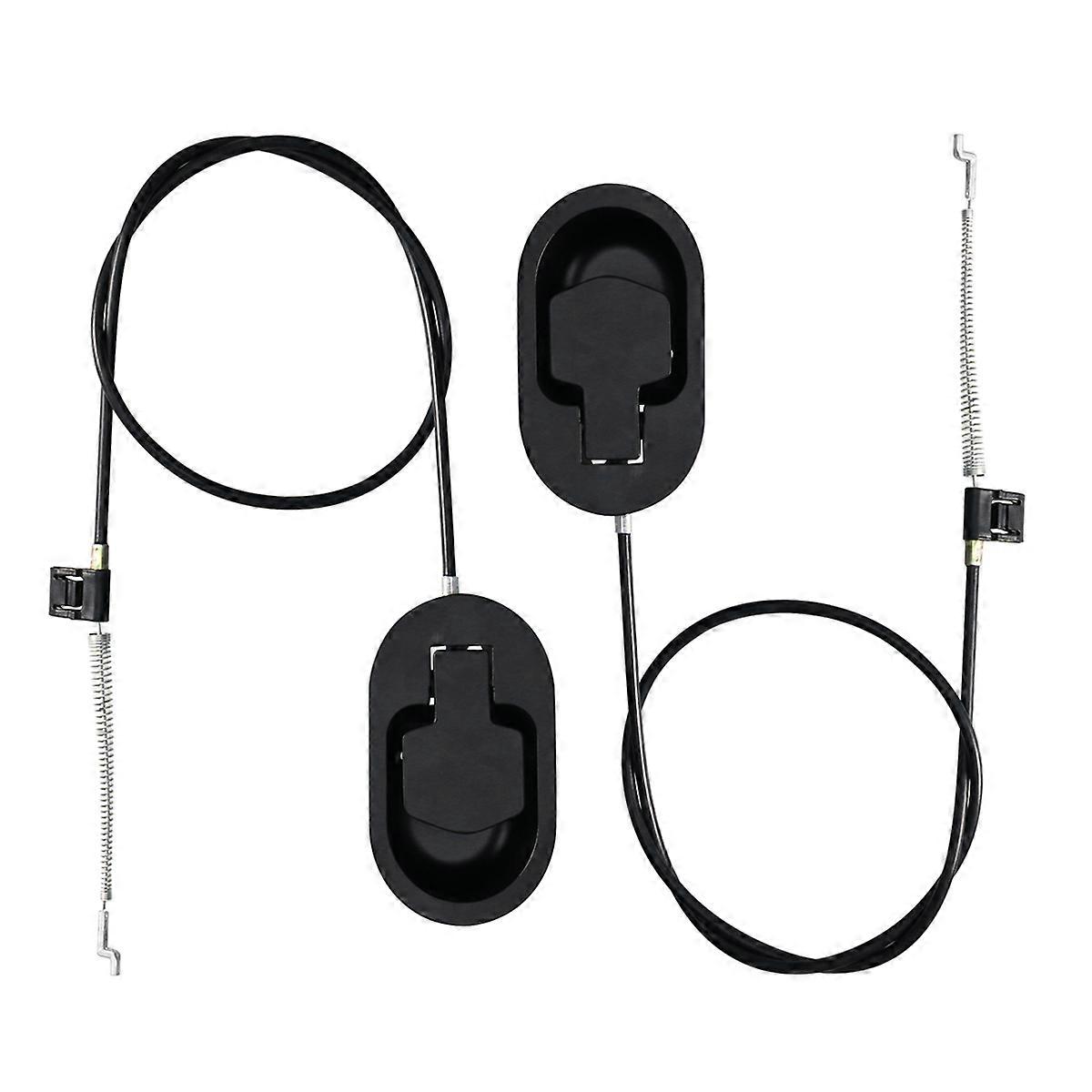 2pcs Universal Aluminum Metal Pull Recliner Handle Chair Release Lever Replacement Metal Handle with Spring and Cable for Sofa Couch (Handle with 96cm