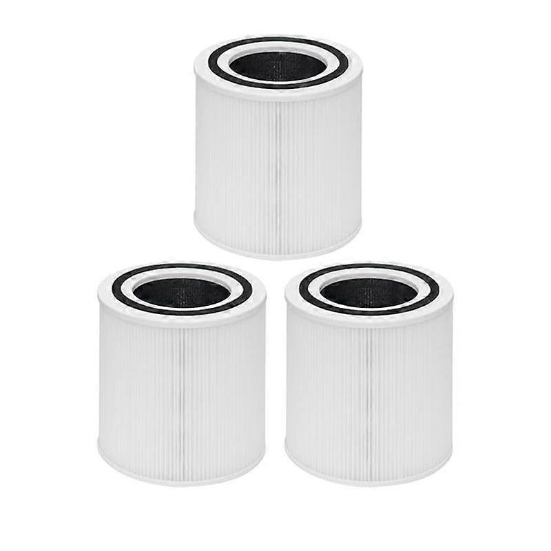 3PCS Replacement Filters for TT-AP005 Air Purifier, H13 True HEPA and Activated Carbon Filter Acces