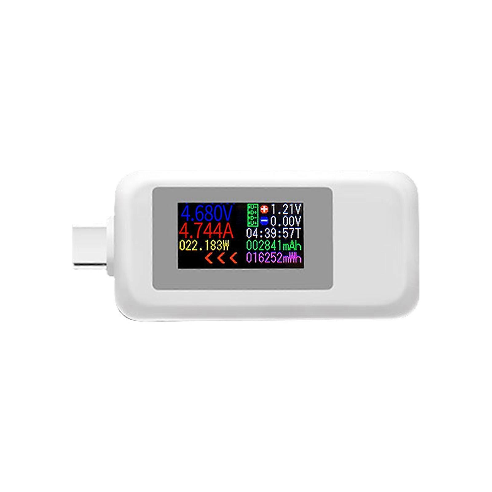 Type C Tester 4 Bit Precision Bidirectional Use HD-compatible Display Real-time Detection Accurate Measurement USB Tester Office Applications