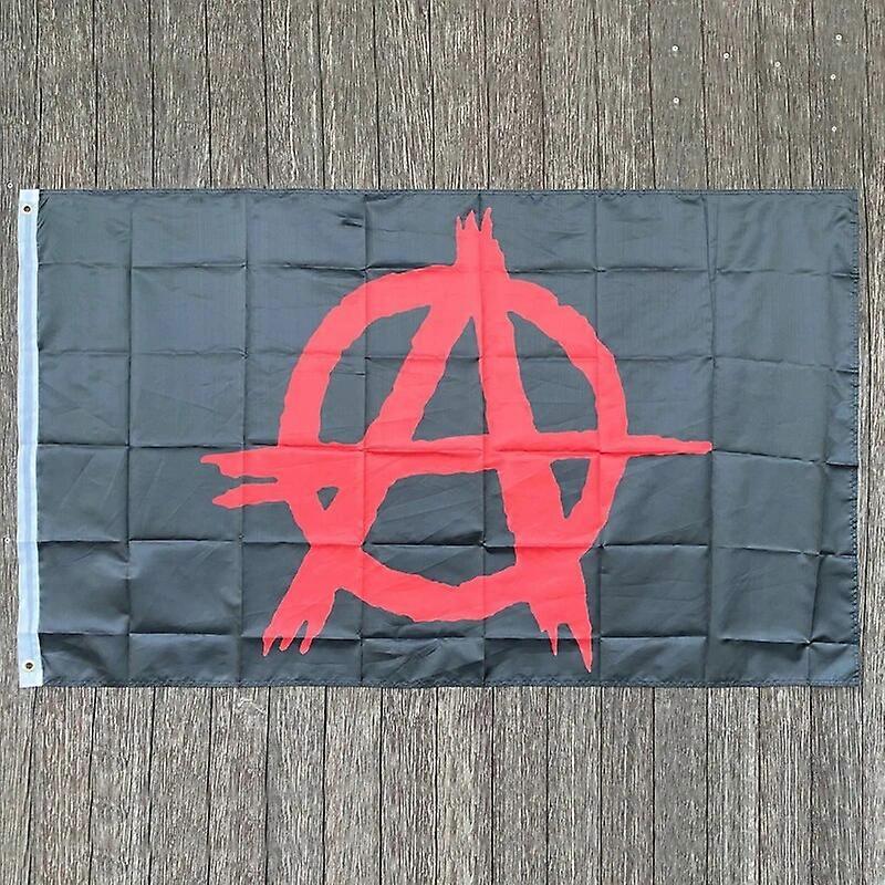 xvggdg vlajka 90*150cm ANARCHY ANONYMOUS Černá zednářská vlajka svobody