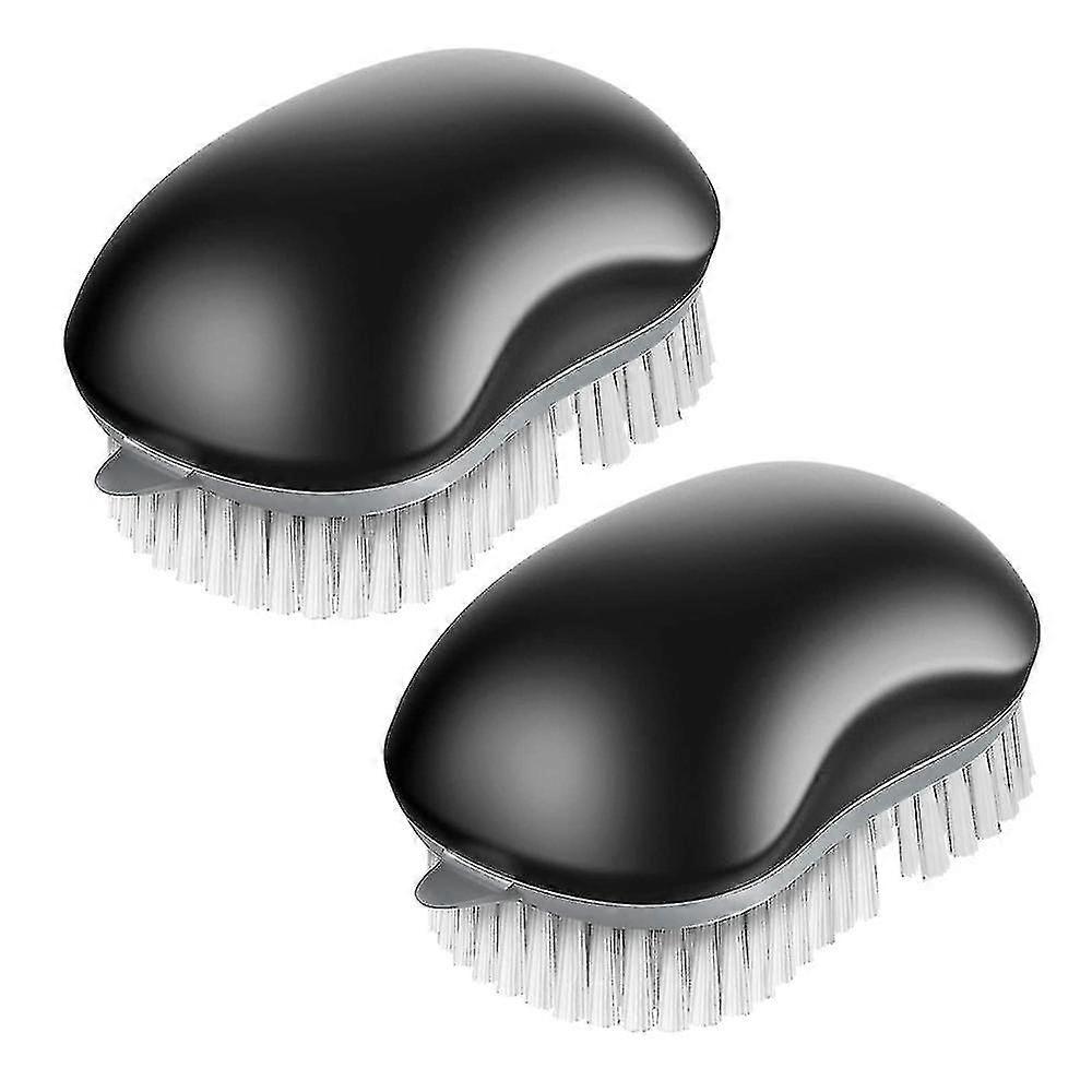 Fruit And Vegetable Cleaning Brush With Non Slip Comfortable Grip, Pack Of 2, Black