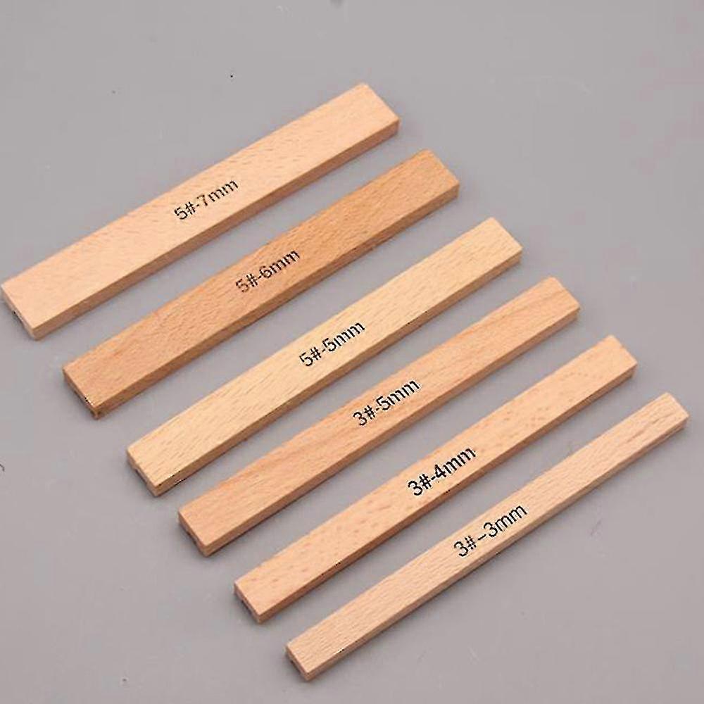 6pcs Beech Sewing Accessories For Diy Leather Zipper Installer