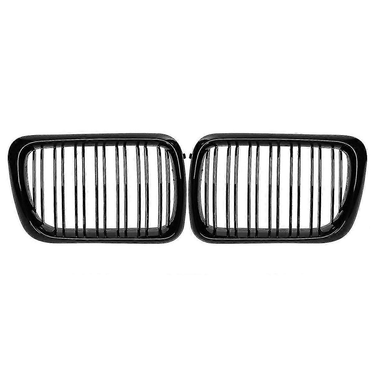 Gloss Black Front Kidney Grilles Grill Compatible With -bmw E36 3 Series E36 328i